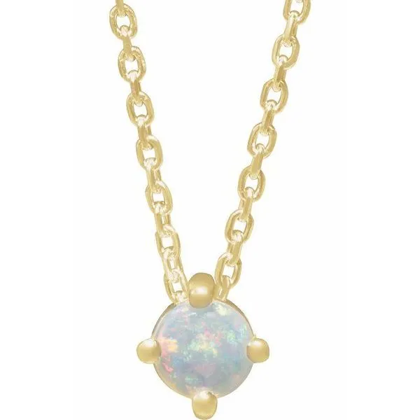 Round 4-Prong Cabochon Pendant Hopman Jewelers Elkhart, IN