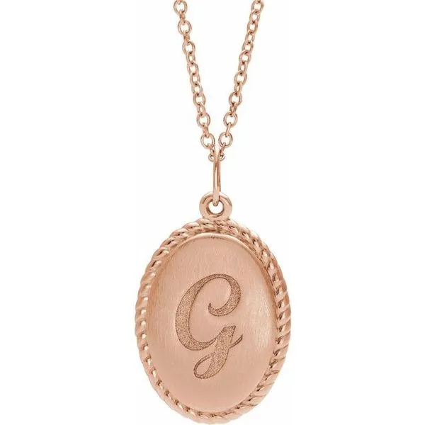 Engravable Oval Necklace Hopman Jewelers Elkhart, IN
