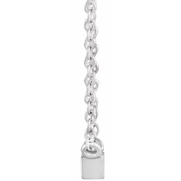Solitaire Channel-Set Necklace Image 2 Hopman Jewelers Elkhart, IN
