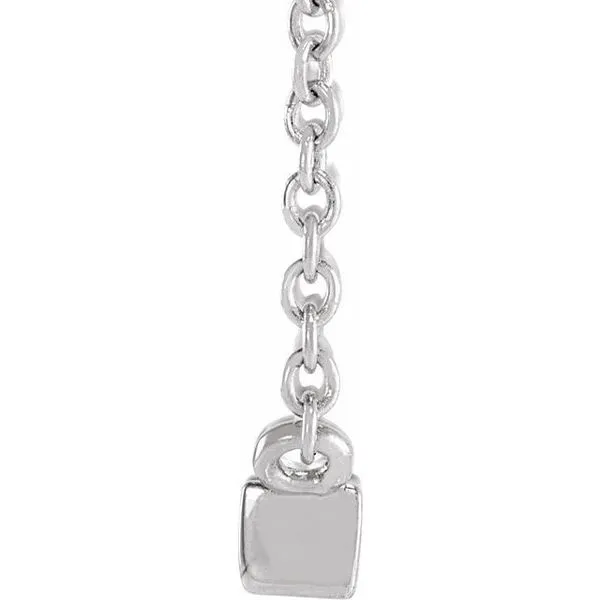 Solitaire Channel-Set Necklace Image 2 Hopman Jewelers Elkhart, IN