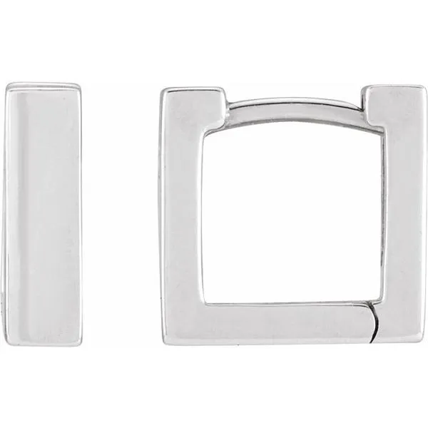 Square Huggie Hoop Earrings Hopman Jewelers Elkhart, IN