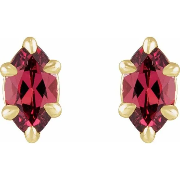 Marquise 6-Prong Claw Stud Earrings Image 2 Hopman Jewelers Elkhart, IN