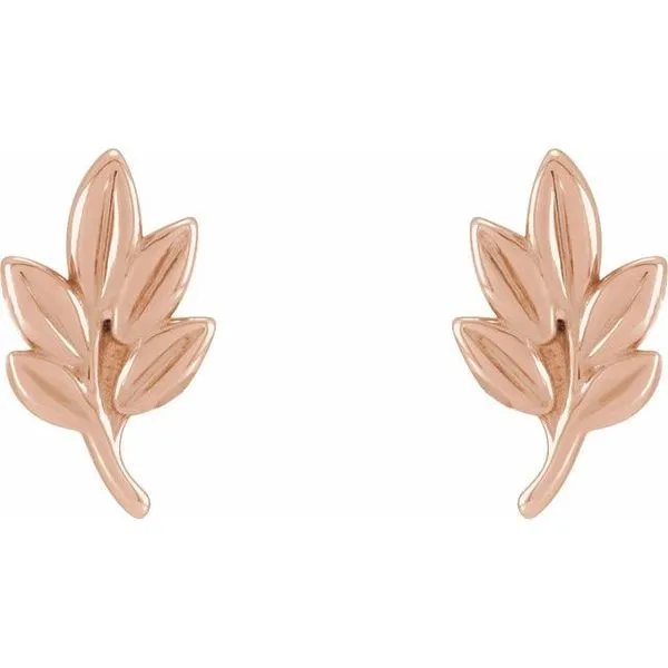 Leaf Earrings Image 2 McCoy Jewelers Bartlesville, OK