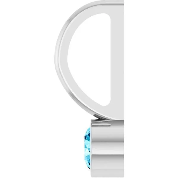 Bezel-Set Solitaire Charm/Pendant Image 3 Gysbers Jewelry Waupun, WI