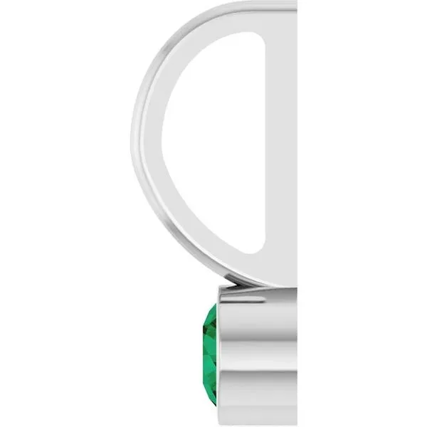 Bezel-Set Solitaire Charm/Pendant Image 3 Colonial Jewelers of Easton Easton, MD