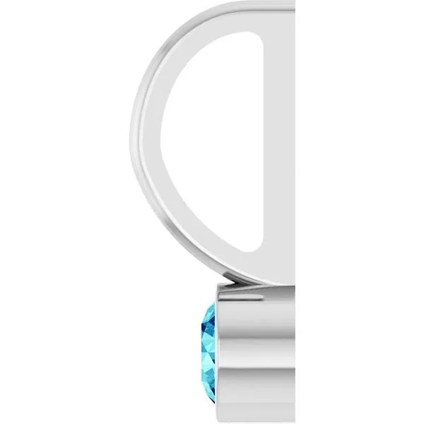 Bezel-Set Solitaire Charm/Pendant Image 3 Colonial Jewelers of Easton Easton, MD