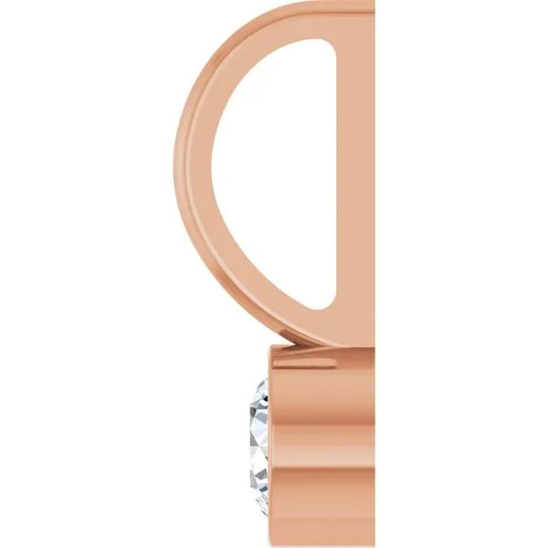 Bezel-Set Solitaire Charm/Pendant Image 3 SIERRA MOON Auburn, CA