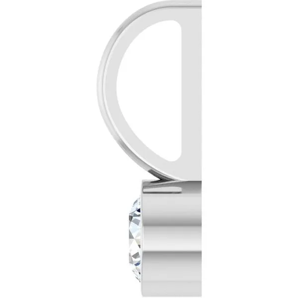 Bezel-Set Solitaire Charm/Pendant Image 3 Colonial Jewelers of Easton Easton, MD