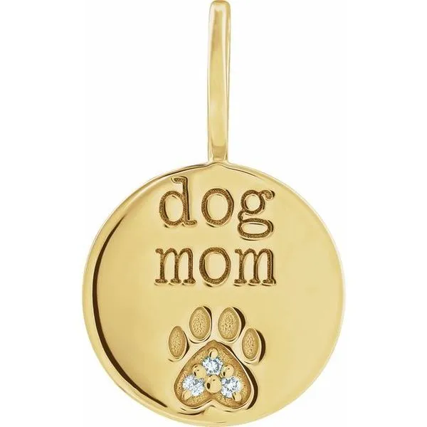Engraved Paw Print Charm/Pendant Diny's Jewelers Middleton, WI