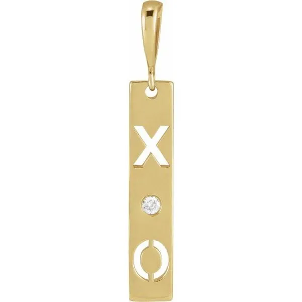 Accented XO Bar Pendant Woelk's House of Diamonds Russell, KS