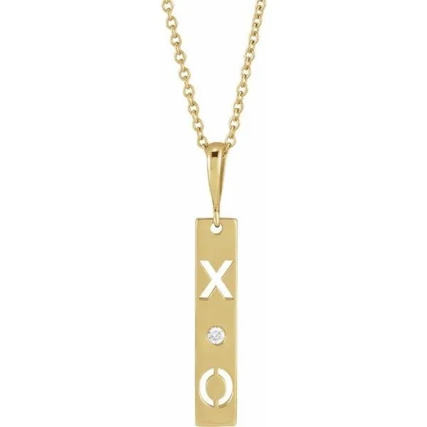 Accented XO Bar Necklace Rasmussen Jewelers Spanish Fork, UT