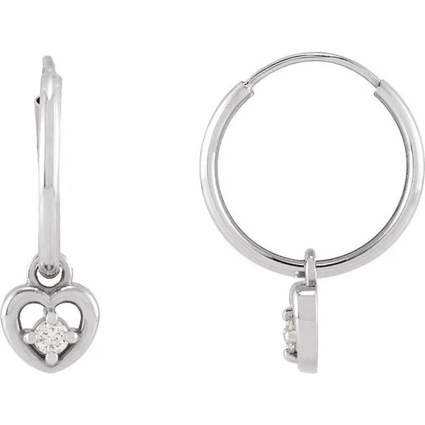 Heart Hoop Earrings Rasmussen Jewelers Spanish Fork, UT