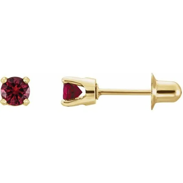 Round 4-Prong Stud Earrings Long Jewelers Chesapeake, VA