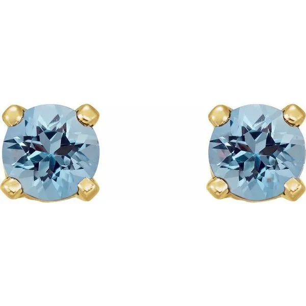 Round 4-Prong Stud Earrings Image 2 Arnold's Jewelry and Gifts Logansport, IN