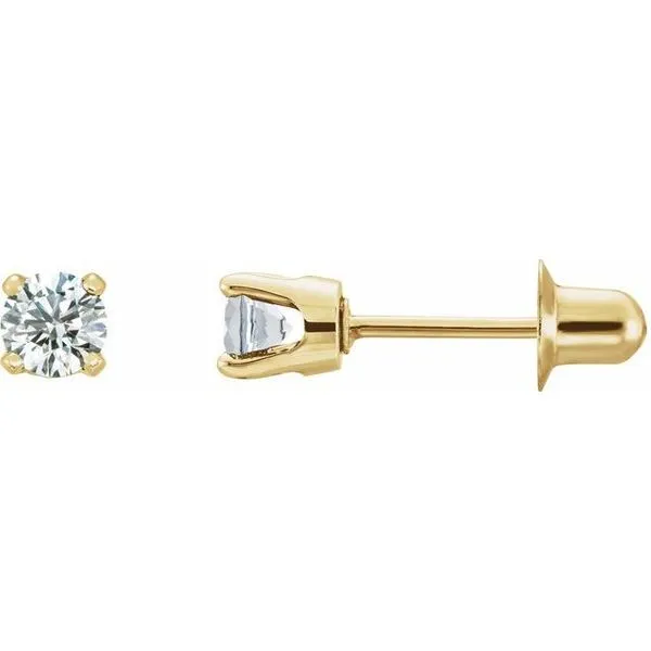 Round 4-Prong Stud Earrings Hopman Jewelers Elkhart, IN