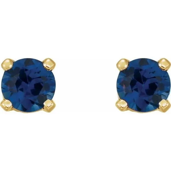 Round 4-Prong Stud Earrings Image 2 Rasmussen Jewelers Spanish Fork, UT
