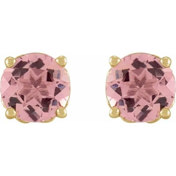 Round 4-Prong Stud Earring Image 2 Rick's Jewelers California, MD