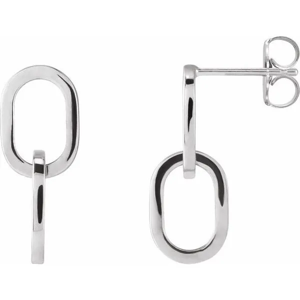 Interlocking Oval Earrings Rick's Jewelers California, MD