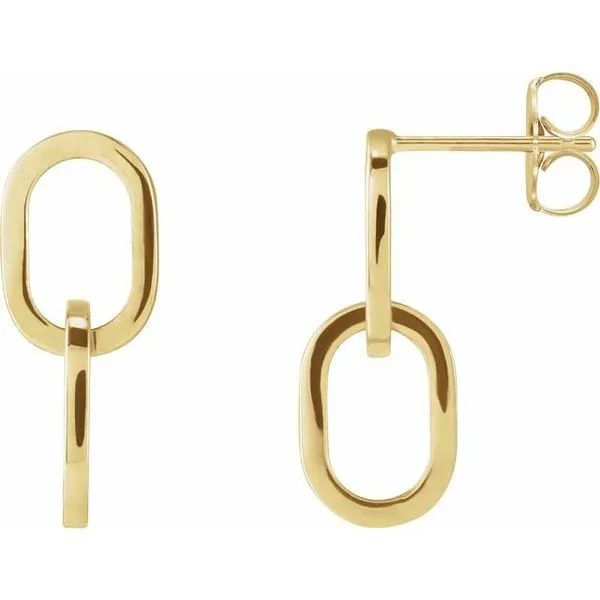Interlocking Oval Earrings J. Meredith Jewelers Delafield, WI