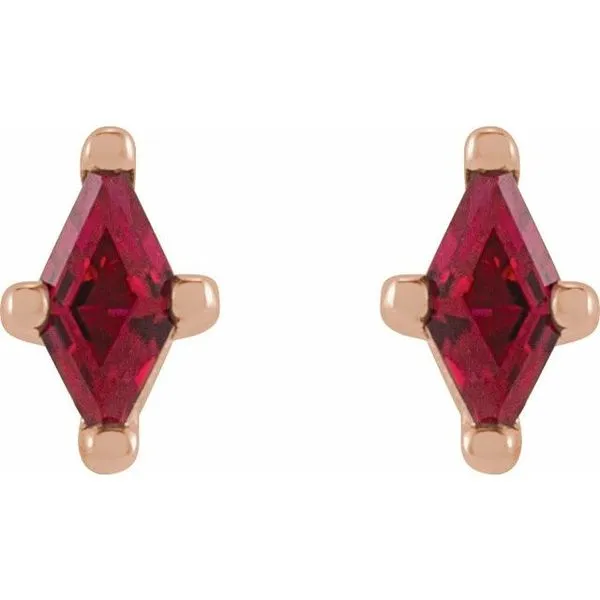 Kite 4-Prong Stud Earring Image 2 Milan's Jewelry Inc Sarasota, FL