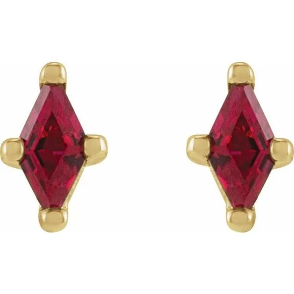 Kite 4-Prong Stud Earring Image 2 Trenton Jewelers Ltd. Trenton, MI