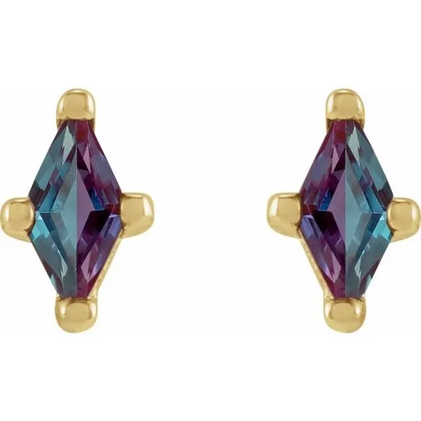 Kite 4-Prong Stud Earring Image 2 Milan's Jewelry Inc Sarasota, FL