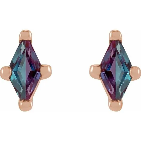 Kite 4-Prong Stud Earring Image 2 Jewelry Design Studio Jensen Beach, FL