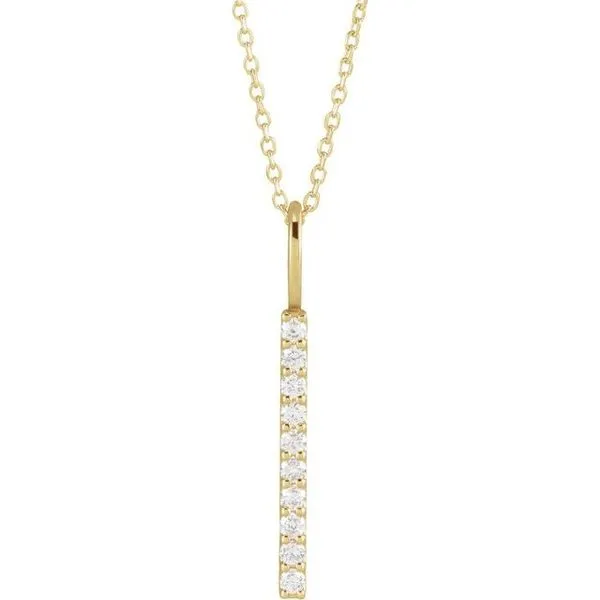 Vertical Bar Necklace or Charm/Pendant Diny's Jewelers Middleton, WI