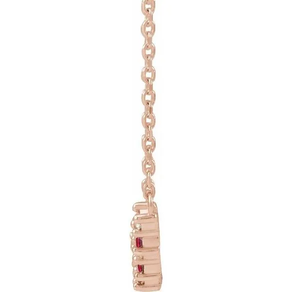 Accented Bar Necklace Image 2 The Diamond Shop, Inc. Lewiston, ID