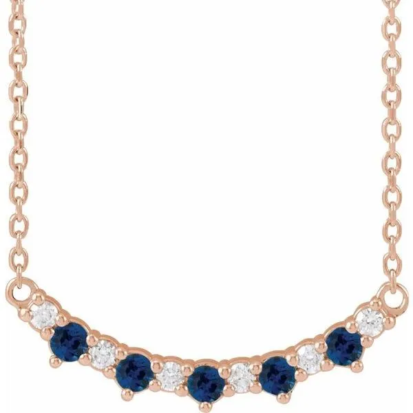 Accented Bar Necklace Scirto's Jewelry Lockport, NY
