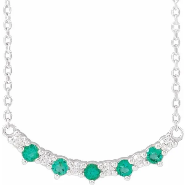 Accented Bar Necklace Hopman Jewelers Elkhart, IN