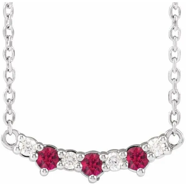 Accented Bar Necklace Hopman Jewelers Elkhart, IN