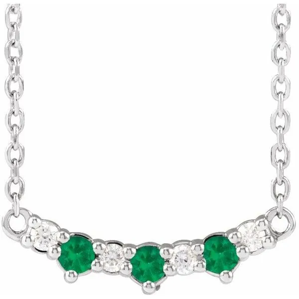 Accented Bar Necklace James & Williams Jewelers Berwyn, IL