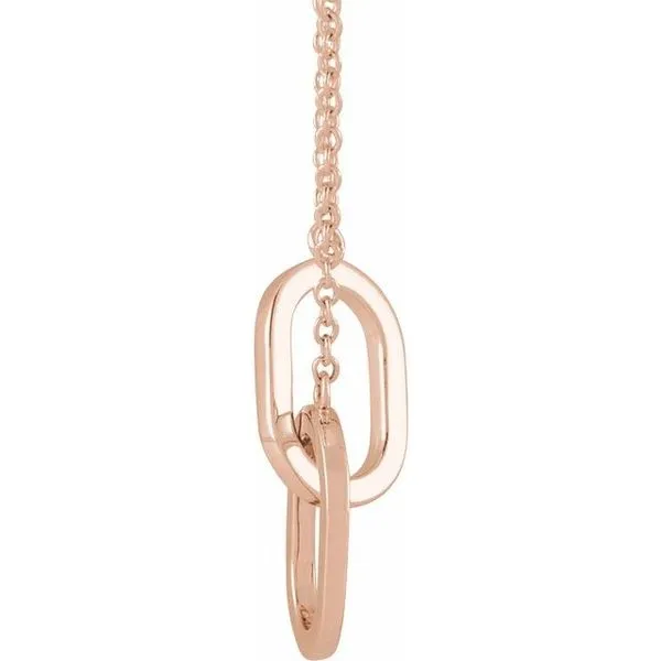 Interlocking Oval Necklace Image 2 Long Jewelers Chesapeake, VA