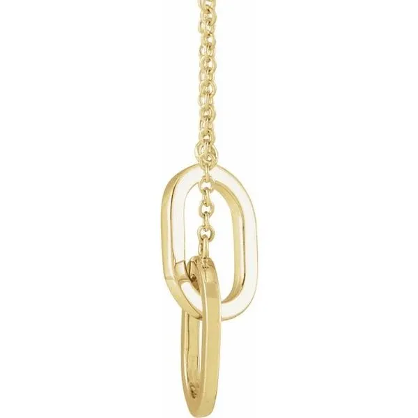 Interlocking Oval Necklace Image 2 Hopman Jewelers Elkhart, IN