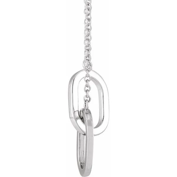Interlocking Oval Necklace Image 2 Arnold's Jewelry and Gifts Logansport, IN