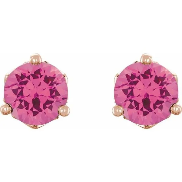 Round 3-Prong Stud Earrings Image 2 Milan's Jewelry Inc Sarasota, FL