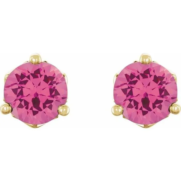 Round 3-Prong Stud Earrings Image 2 J. Meredith Jewelers Delafield, WI