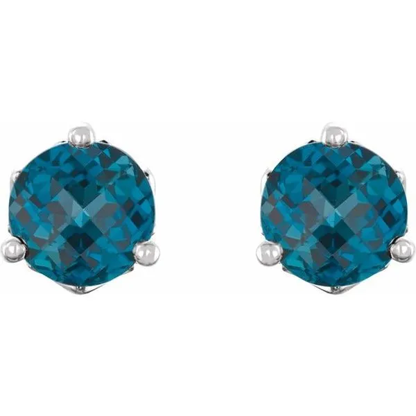 Round 3-Prong Stud Earrings Image 2 Arnold's Jewelry and Gifts Logansport, IN