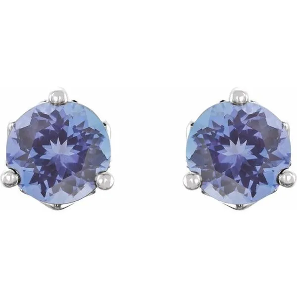 Round 3-Prong Stud Earrings Image 2 Cherry Street Jewelers Tulsa, OK