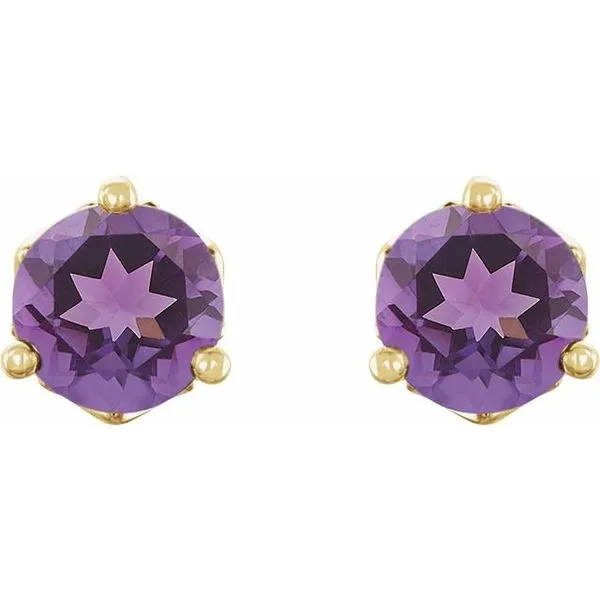 Round 3-Prong Stud Earrings Image 2 Rick's Jewelers California, MD