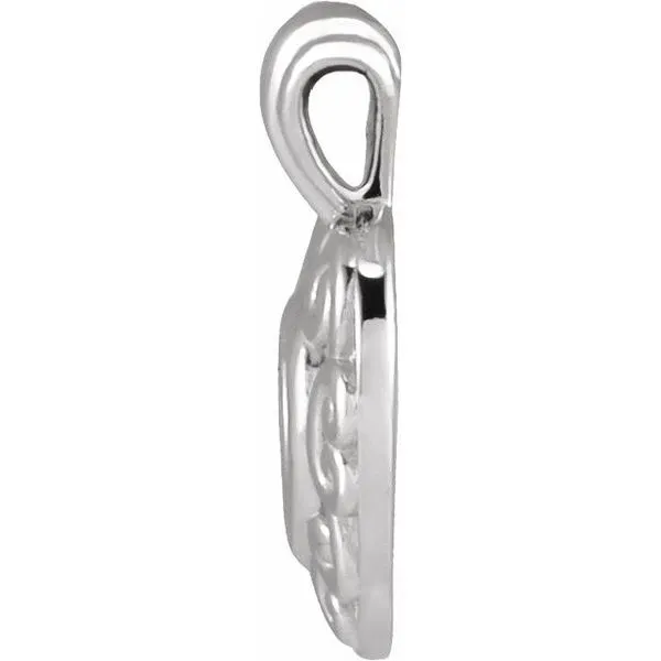 Pierced Heart Pendant Image 2 Milan's Jewelry Inc Sarasota, FL