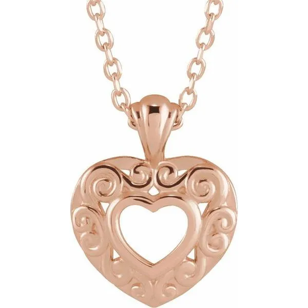 Pierced Heart Necklace Leslie E. Sandler Fine Jewelry and Gemstones rockville , MD