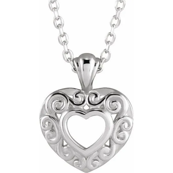 Pierced Heart Necklace Hopman Jewelers Elkhart, IN