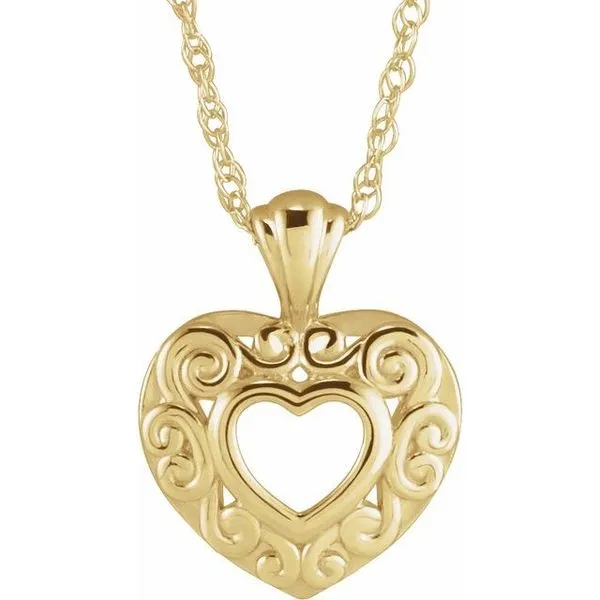 Pierced Heart Necklace Hopman Jewelers Elkhart, IN
