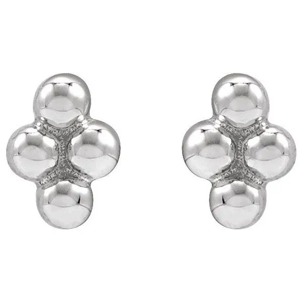 Tiny Bead Earrings Image 3 Clater Jewelers Louisville, KY