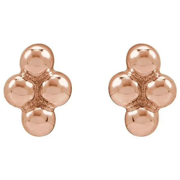 Tiny Bead Earrings Image 3 Clater Jewelers Louisville, KY