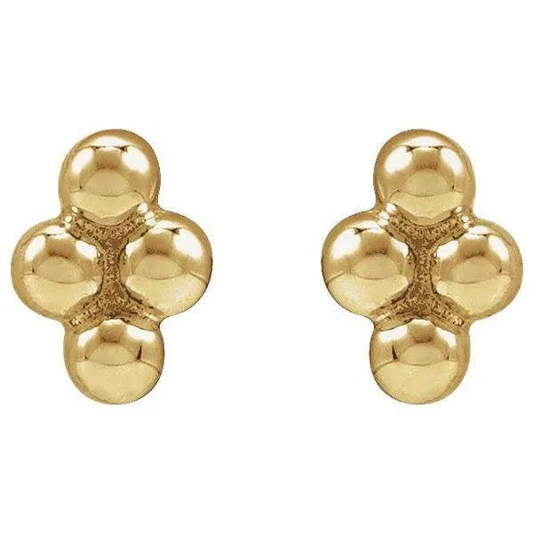 Tiny Bead Earrings Image 3 J. West Jewelers Round Rock, TX