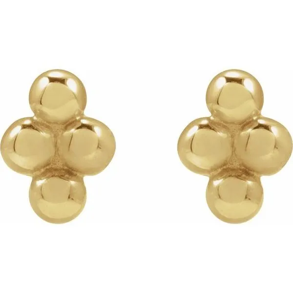 Tiny Bead Earrings Image 3 Clater Jewelers Louisville, KY