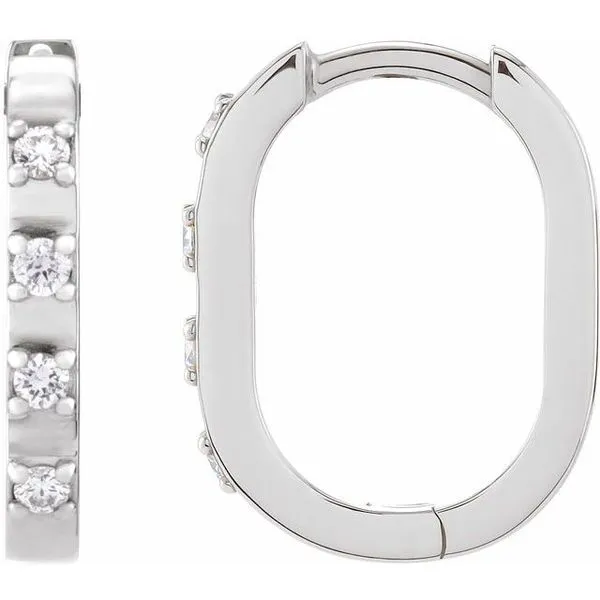 Elongated Hoop Earrings Long Jewelers Chesapeake, VA